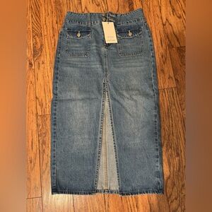 Women's Blue Denim Skirt